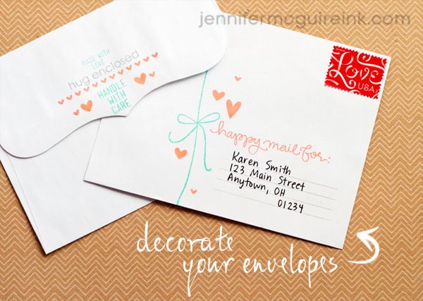 Decorate Your Envelopes - Jennifer McGuire Ink