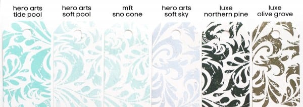 Hero Arts Shadow Ink Color Chart