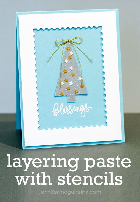 Video: Texture Paste vs. Embossing Paste + Giveaway - Jennifer McGuire  Ink