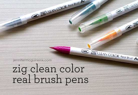 How to use Kuretake Zig Real Brush Clean Color water based brush pens! -  The Art Store