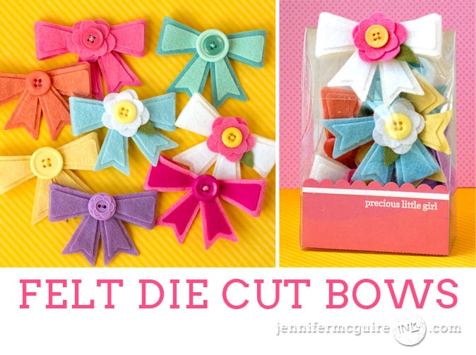 Die Cut Felt Bows Video by Jennifer McGuire Ink