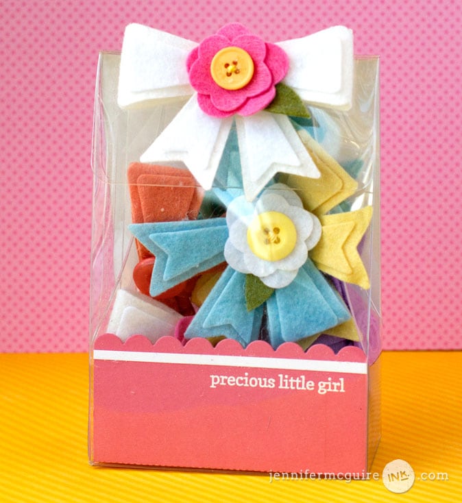 Die Cut Felt Bows Video by Jennifer McGuire Ink