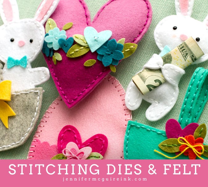 Stitching Dies and Felt Video by Jennifer McGuire Ink
