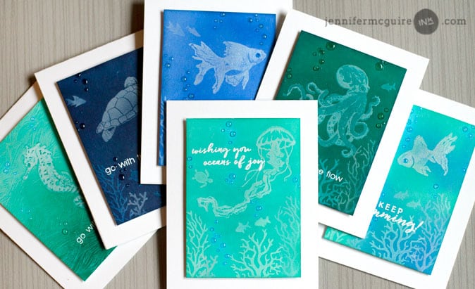 Monochromatic Ink Layering Video by Jennifer McGuire Ink