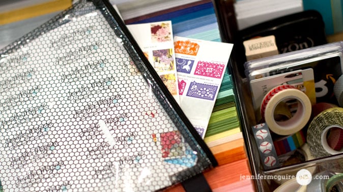 Handmade Card Organization Video by Jennifer McGuire Ink