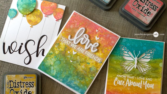 Simple Multicolor Stamping with Distress Oxide Inks + GIVEAWAY