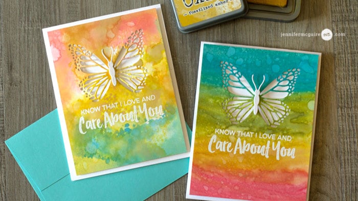 Distress Oxide Ink Watercolor + GIVEAWAY - Jennifer McGuire Ink