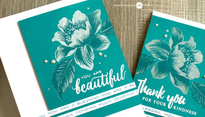 Pearlized Stamp Layering by Jennifer McGuire Ink Pearlized Stamp Layering by Jennifer McGuire Ink