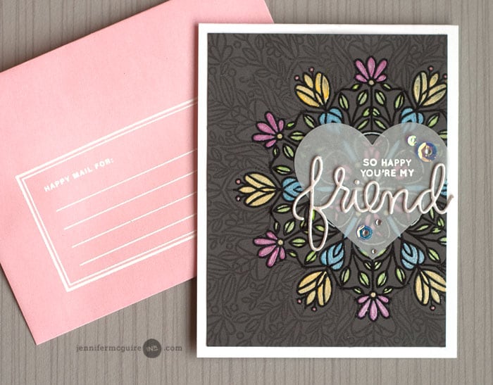 Partial Heat Embossing Video by Jennifer McGuire Ink