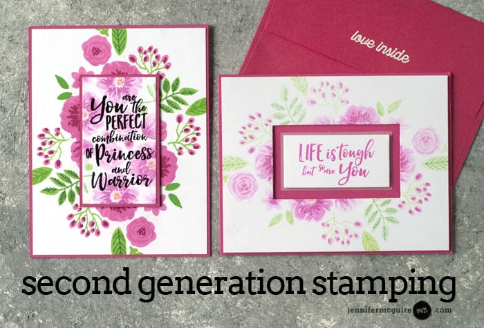 Second Generation Stamping Video by Jennifer McGuire Ink
