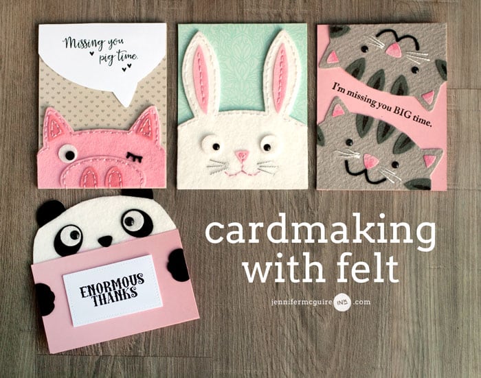 Cardmaking With Felt Video by Jennifer McGuire Ink