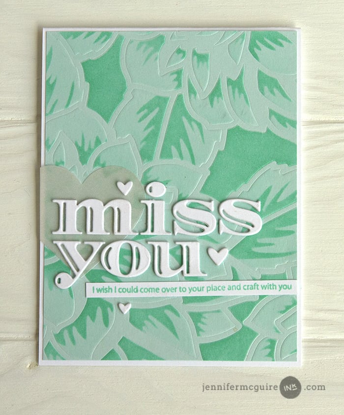 Layered Stencils Video by Jennifer McGuire Ink