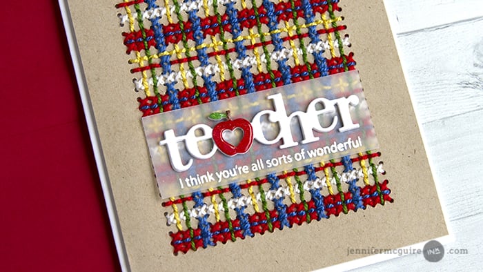 Stitching On Cards Video by Jennifer McGuire Ink