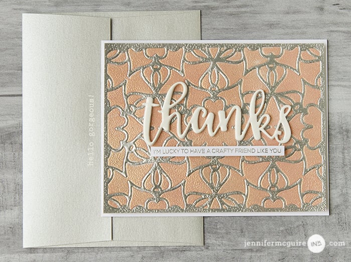 Heat Embossed Die Cuts Video by Jennifer McGuire Ink