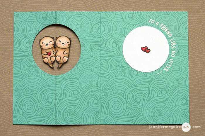 Z Fold Spinner Card by Jennifer McGuire Ink