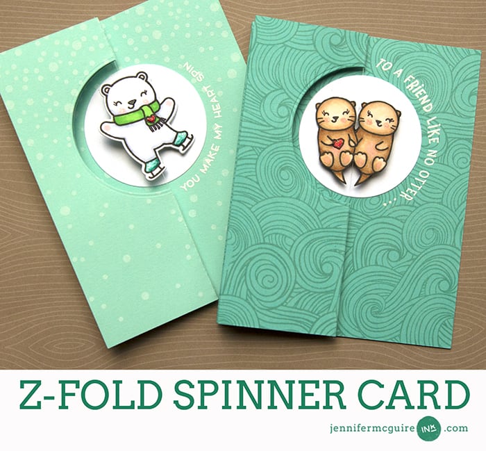 Z Fold Spinner Card by Jennifer McGuire Ink