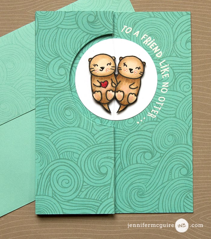 Z Fold Spinner Card by Jennifer McGuire Ink