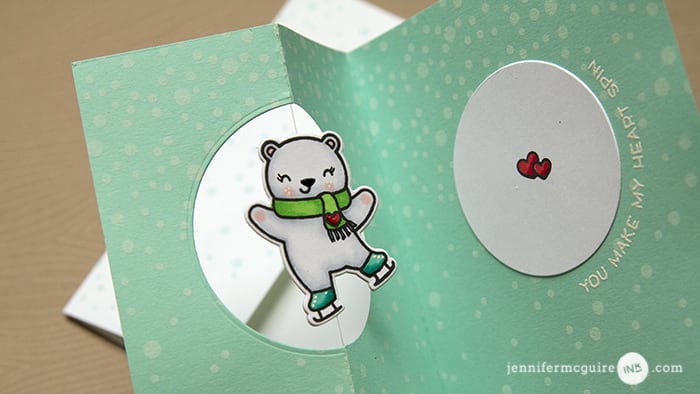 Z Fold Spinner Card by Jennifer McGuire Ink