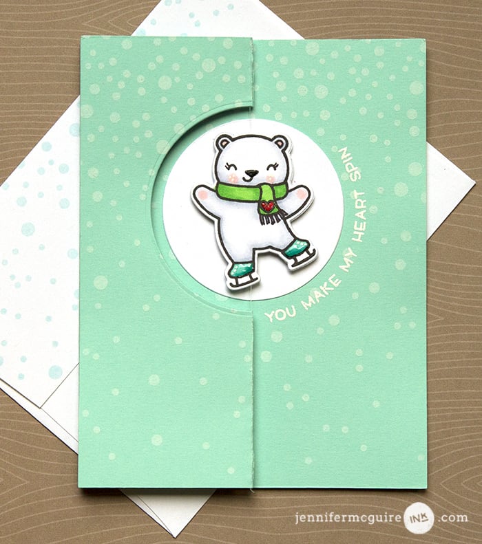 Z Fold Spinner Card by Jennifer McGuire Ink