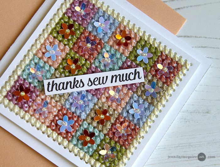 Stitching on Cards Video by Jennifer McGuire Ink