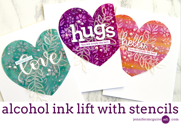 Alcohol Ink Lifting Video by Jennifer McGuire Ink