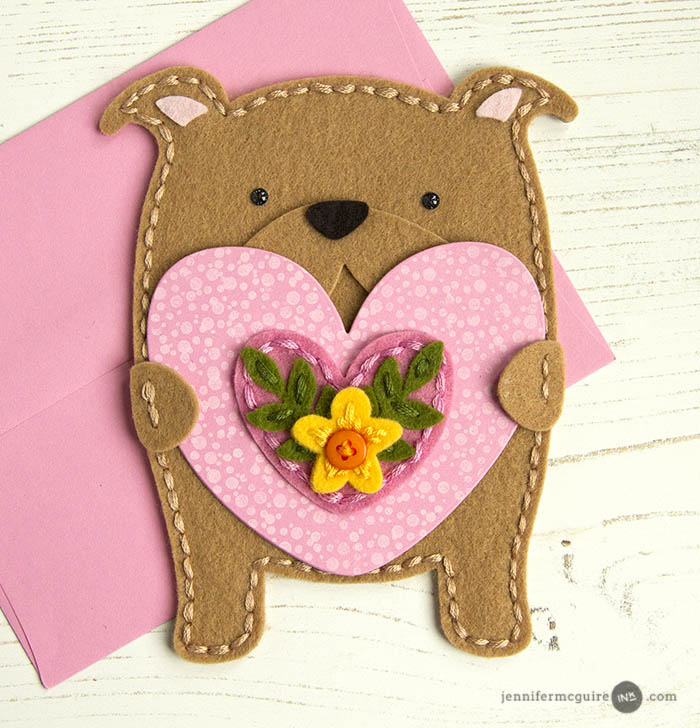 Stitched Shaped Cards Video by Jennifer McGuire Ink