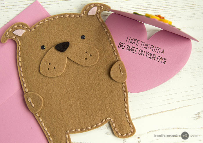 Stitched Shaped Cards Video by Jennifer McGuire Ink