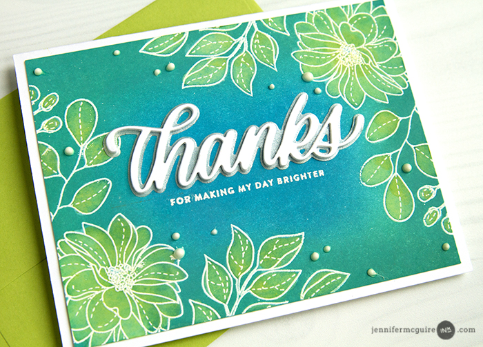 Distress Oxide Water Painting Video by Jennifer McGuire Ink