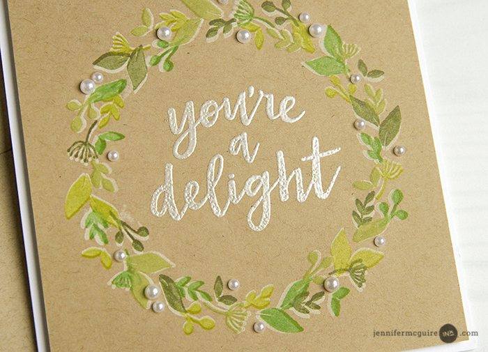Kraft Cardstock Technique Video by Jennifer McGuire Ink