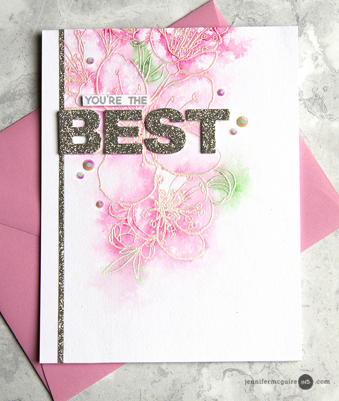 Watercolor Stamping Video by Jennifer McGuire Ink