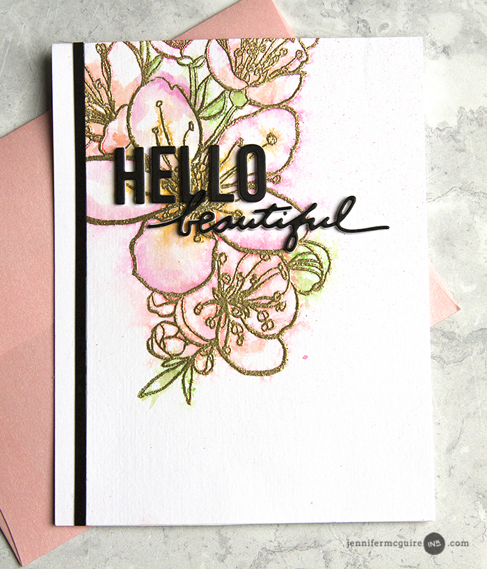 Watercolor Stamping Video by Jennifer McGuire Ink