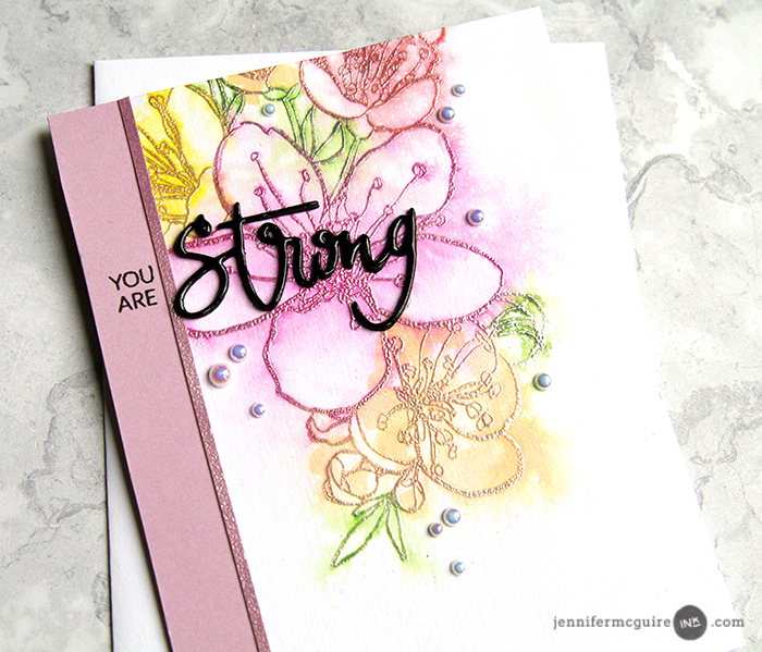 Watercolor Stamping Video by Jennifer McGuire Ink