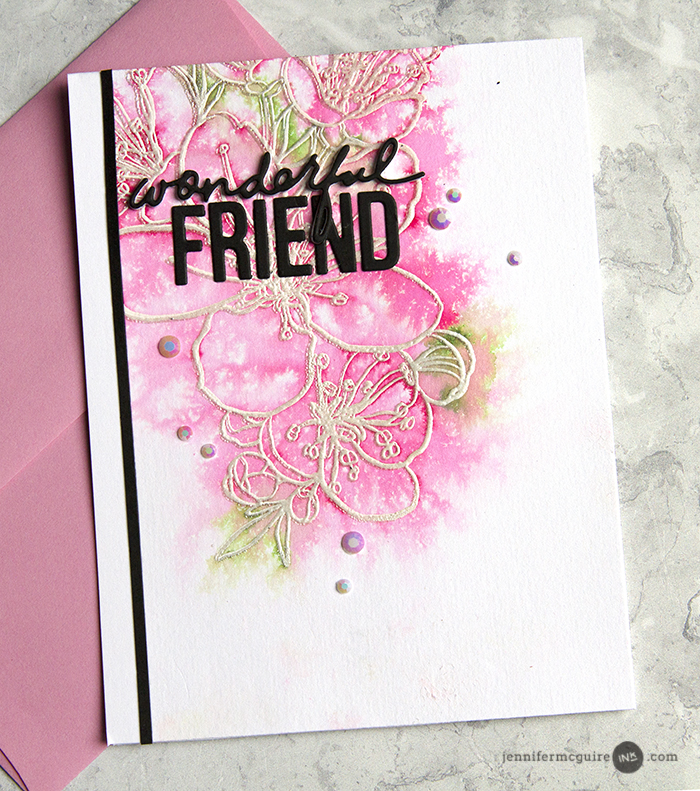 Watercolor Stamping Video by Jennifer McGuire Ink