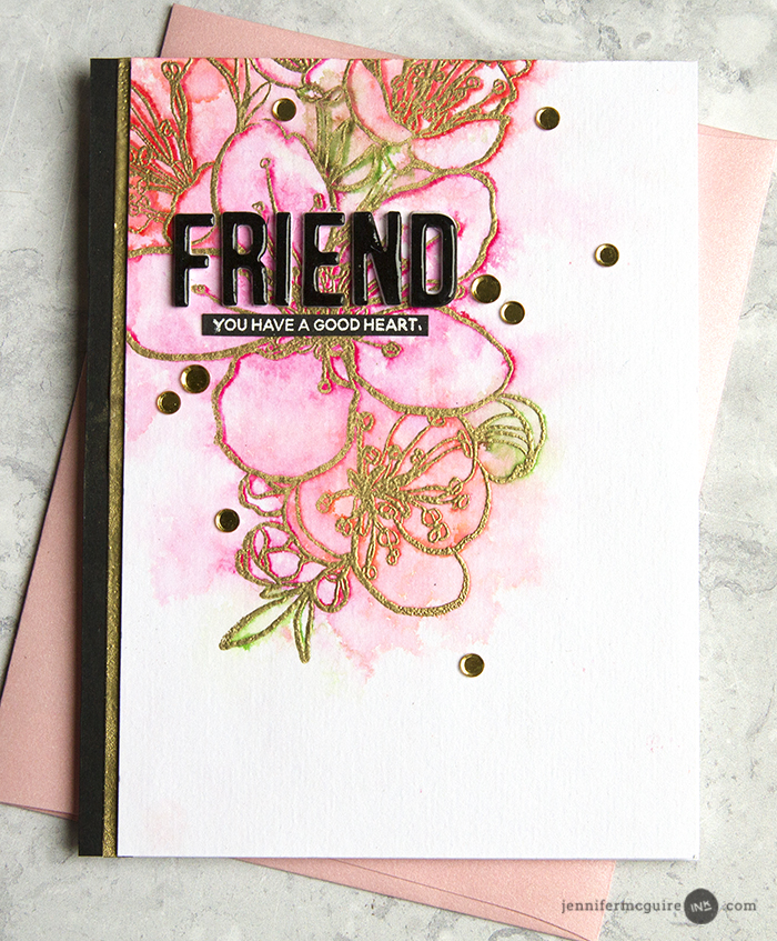 Watercolor Stamping Video by Jennifer McGuire Ink