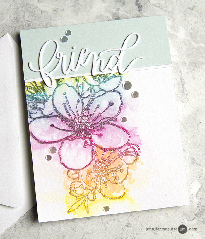 Watercolor Stamping Video by Jennifer McGuire Ink