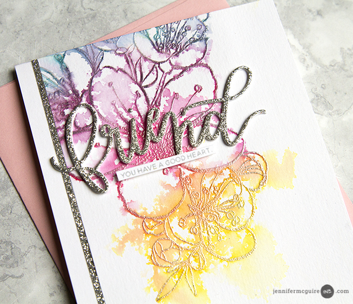 Watercolor Stamping Video by Jennifer McGuire Ink