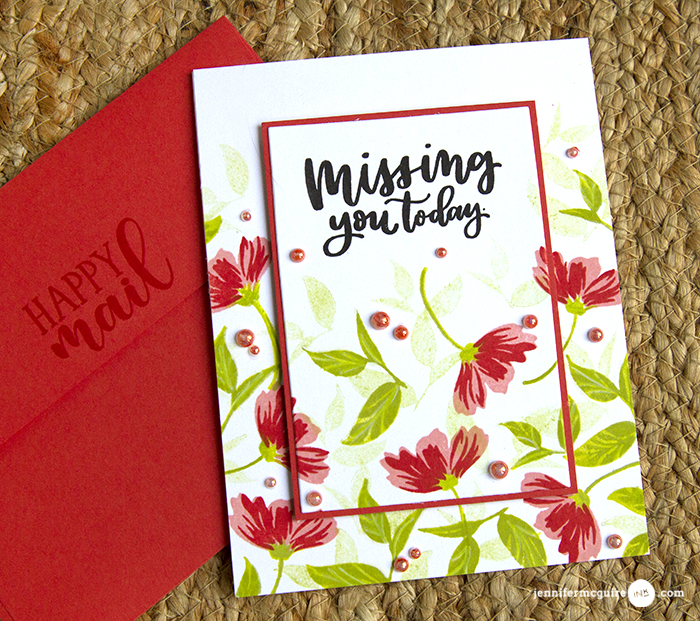 Custom Stamp Layering Video by Jennifer McGuire Ink