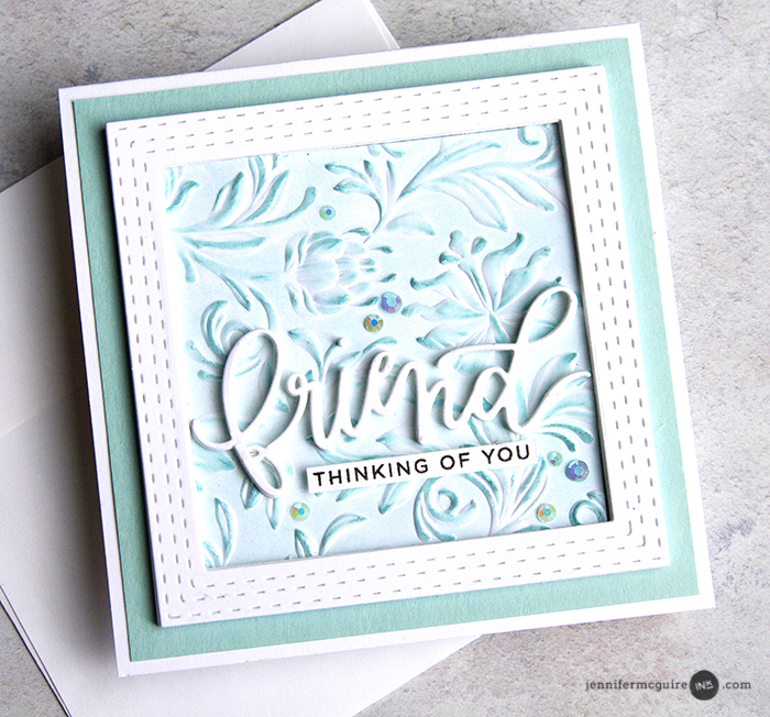 Creative Uses of Embossing Folders - Jennifer McGuire Ink