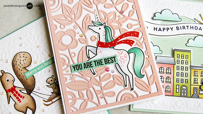 Stamp and Die Cut Inlay Video by Jennifer McGuire Ink