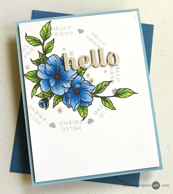 Wreath Builder Cards Video by Jennifer McGuire Ink