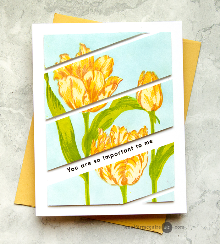 Cut Up Stamping Video by Jennifer McGuire Ink