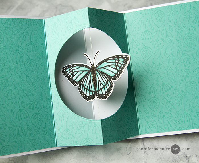 Surprise Inside Spinner Card Video by Jennifer McGuire Ink