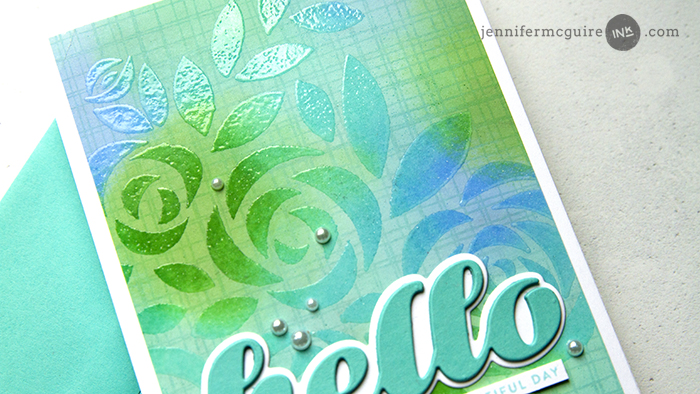 Trapped Embossed Resist Video By Jennifer McGuire Ink