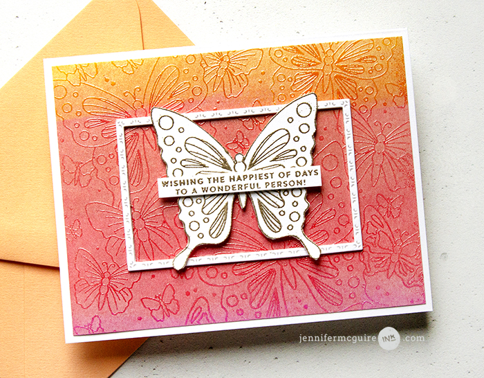 Trapped Embossed Resist Video By Jennifer McGuire Ink