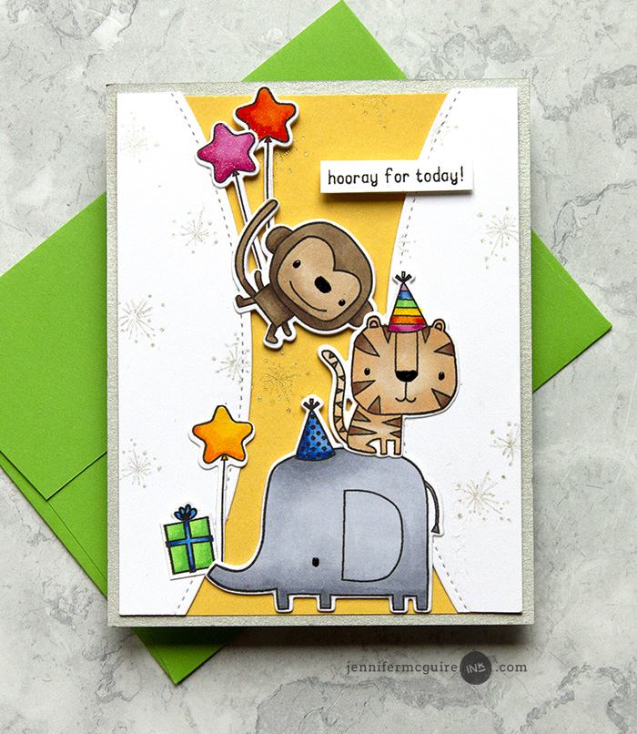 Split Card Design Video by Jennifer McGuire Ink