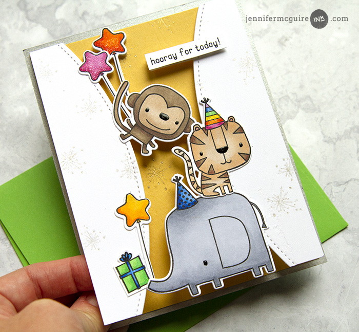 Split Card Design Video by Jennifer McGuire Ink