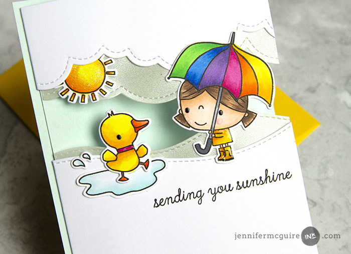 Split Card Design Video by Jennifer McGuire Ink