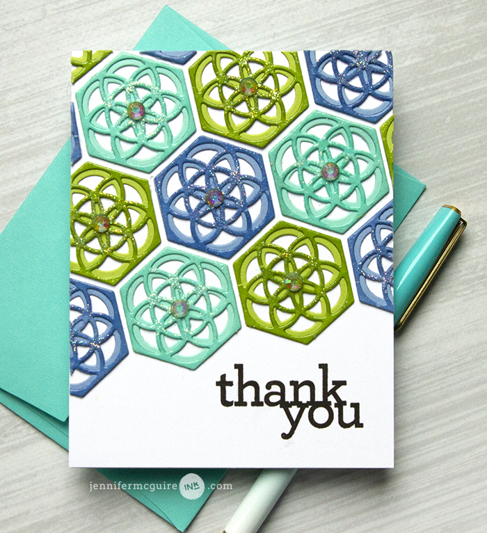 Heat Embossed Die Cuts Video by Jennifer McGuire Ink
