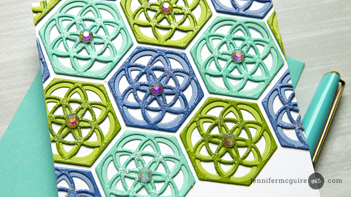 Heat Embossed Die Cuts Video by Jennifer McGuire Ink