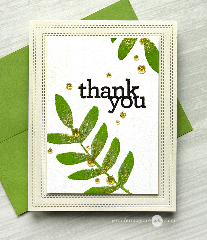Heat Embossed Die Cuts Video by Jennifer McGuire Ink